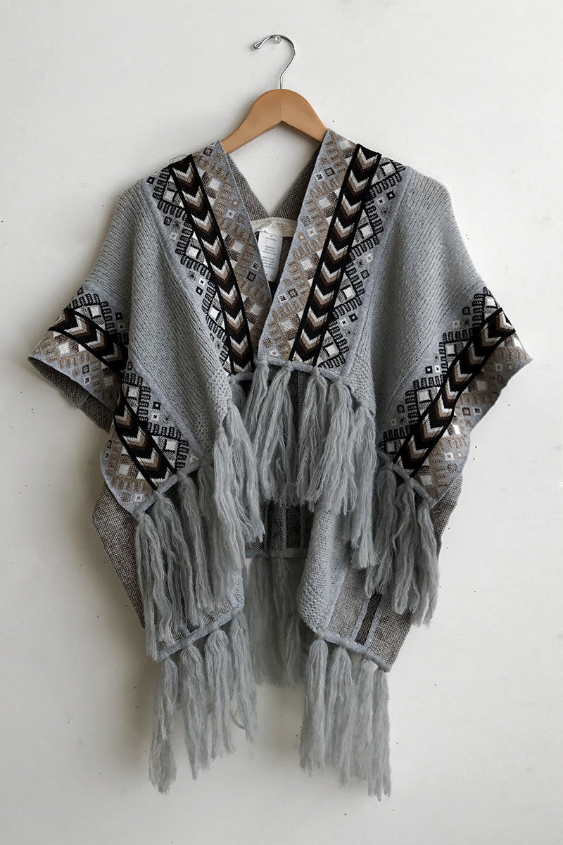 Grey Huichol Knit